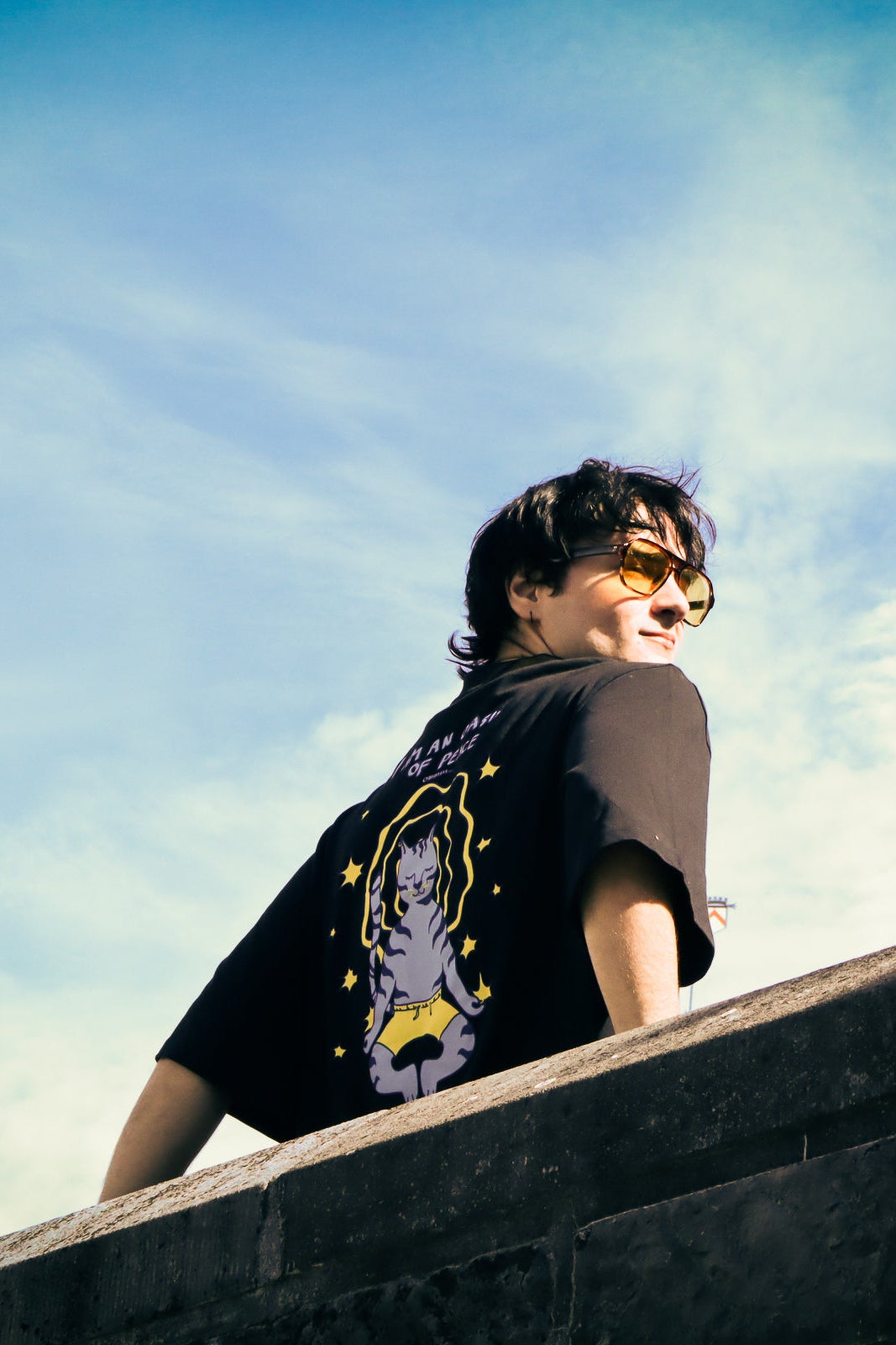 I AM AN OASIS OF PEACE BLACK TEE