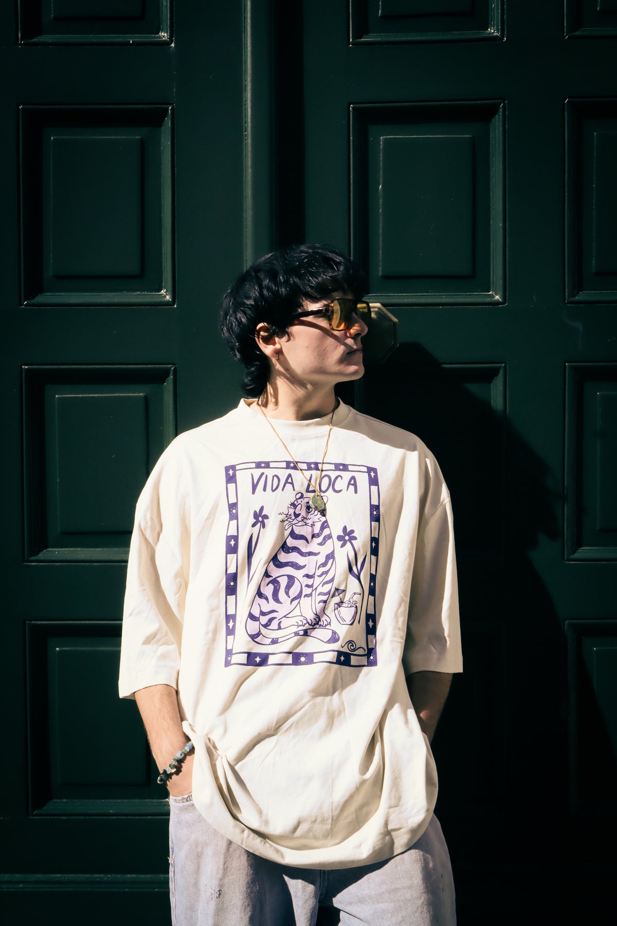 VIDA LOCA ECRU TEE