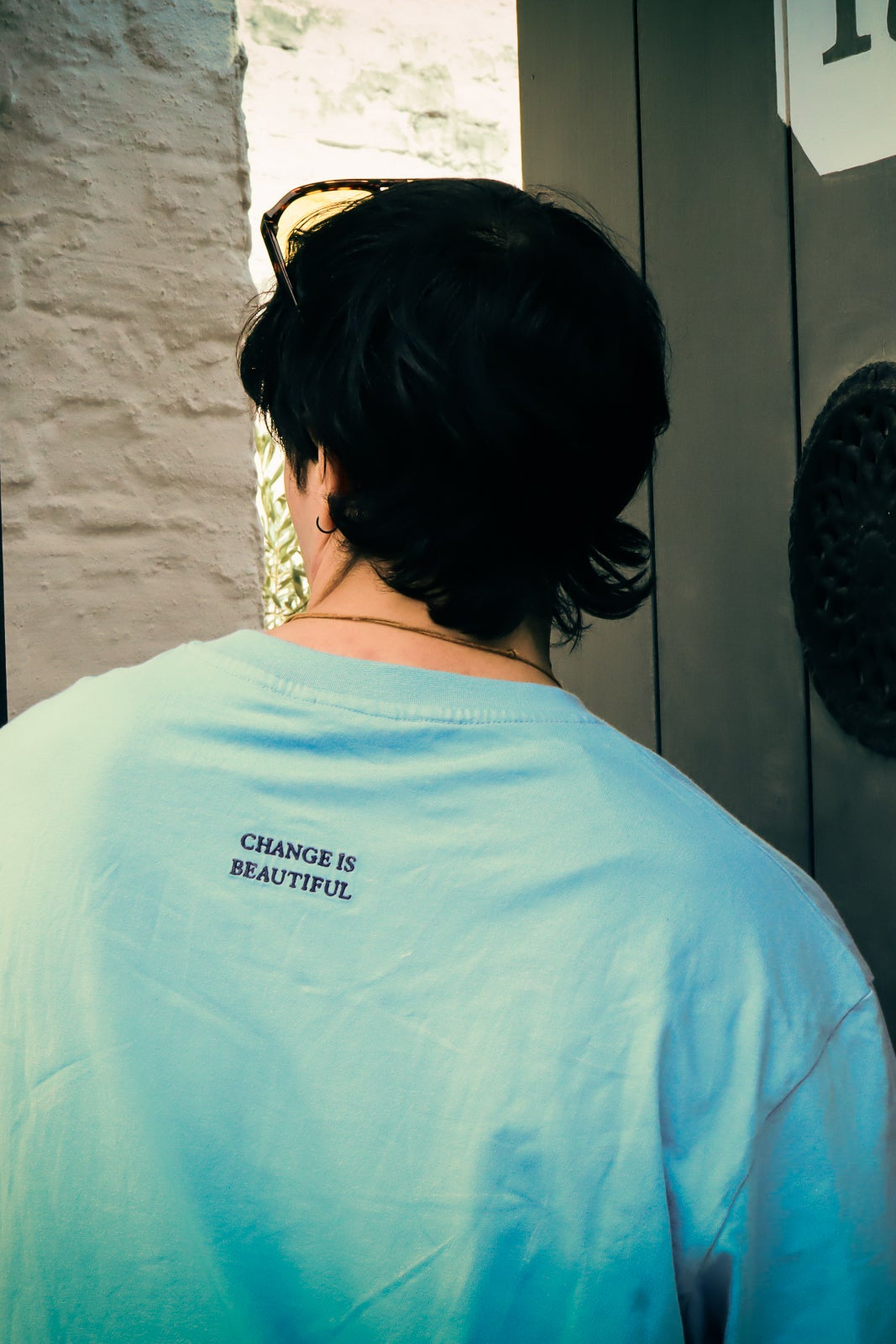 BLUE BUTTERFLY TEE