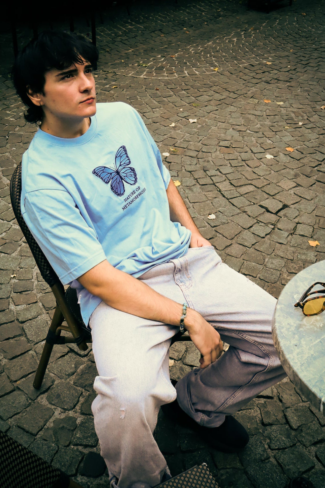 BLUE BUTTERFLY TEE