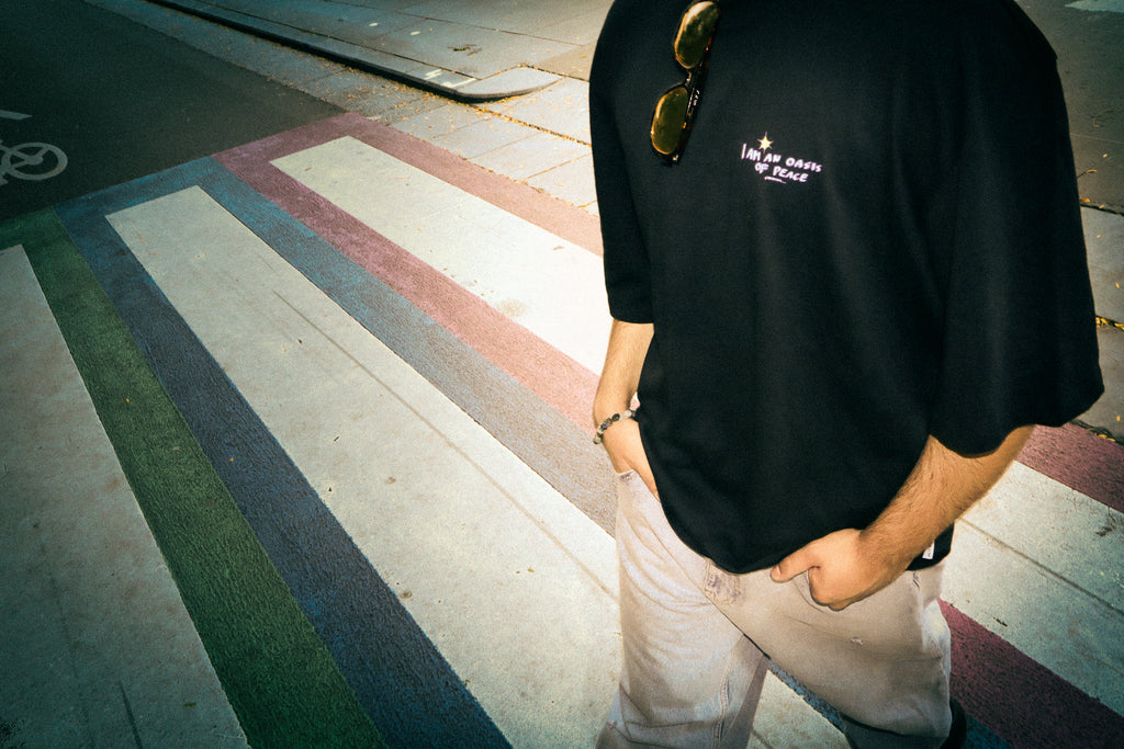 I AM AN OASIS OF PEACE BLACK TEE