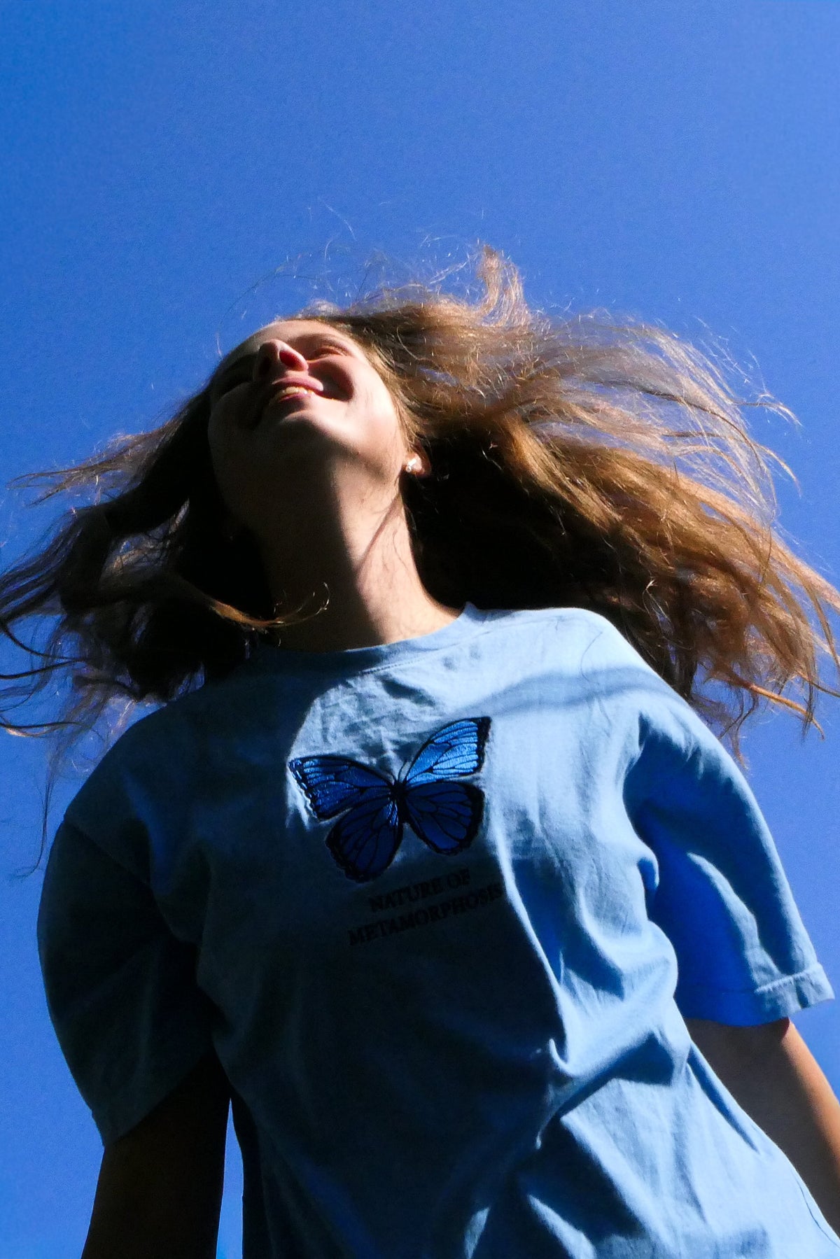 BLUE BUTTERFLY TEE