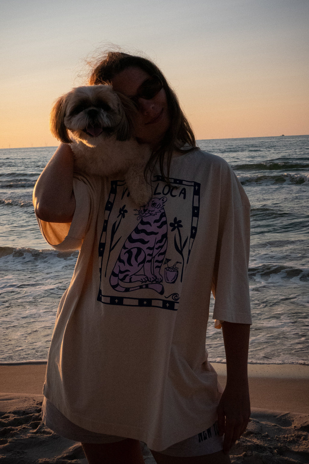 VIDA LOCA ECRU TEE