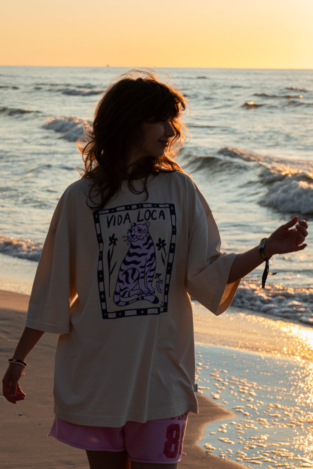 VIDA LOCA ECRU TEE