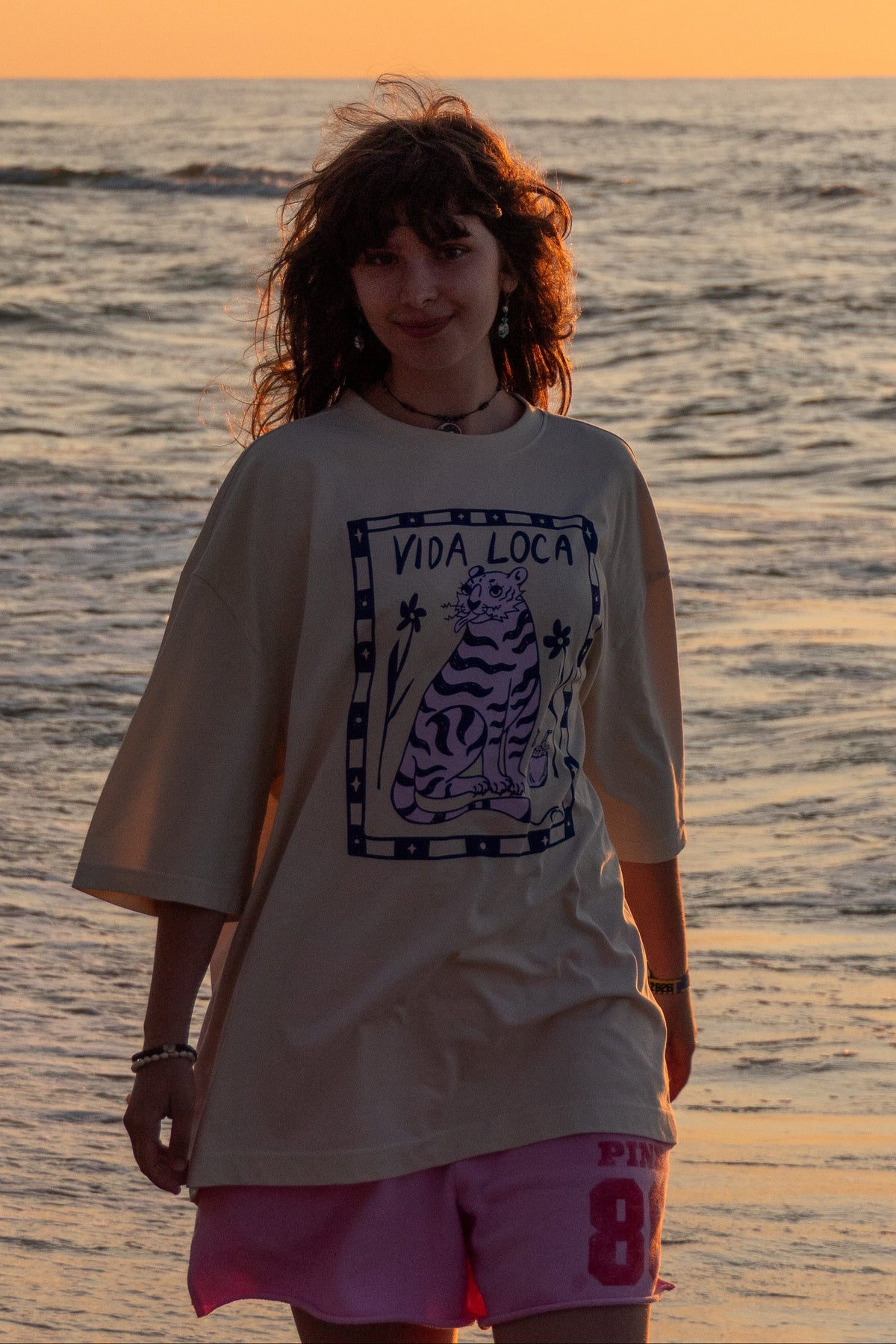 VIDA LOCA ECRU TEE